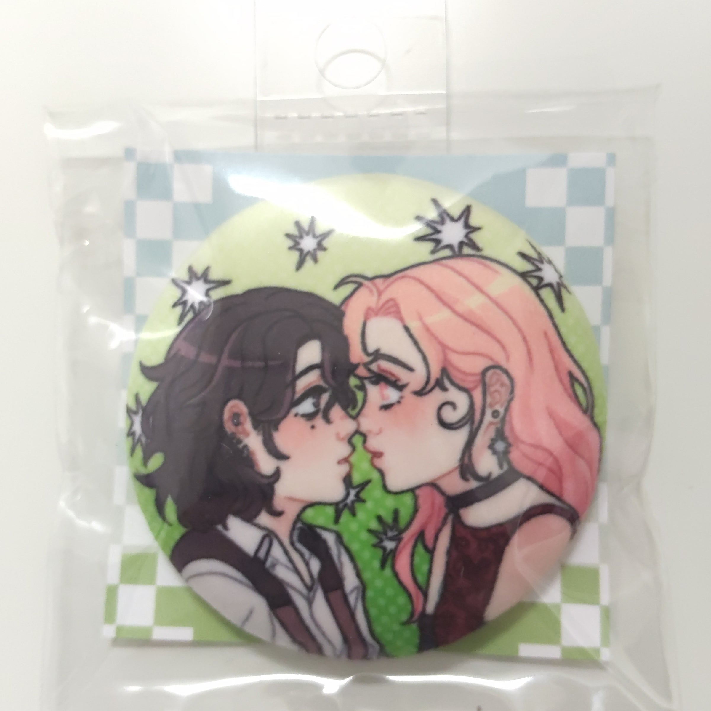 Green Yuri Plush Button by atleast7frogs | TableSaltCo's Trinket Trove